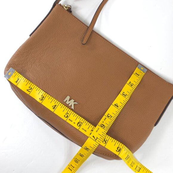 MICHAEL KORS SMALL TOP ZIP SMALL CROSSBODY BAG IN TAN BROWN PEBBLED LEATHER *VGC - Picture 14 of 16